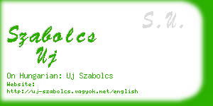 szabolcs uj business card